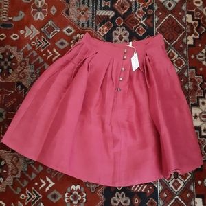 NWT*HEMP raspberry circle skirt** sz XS